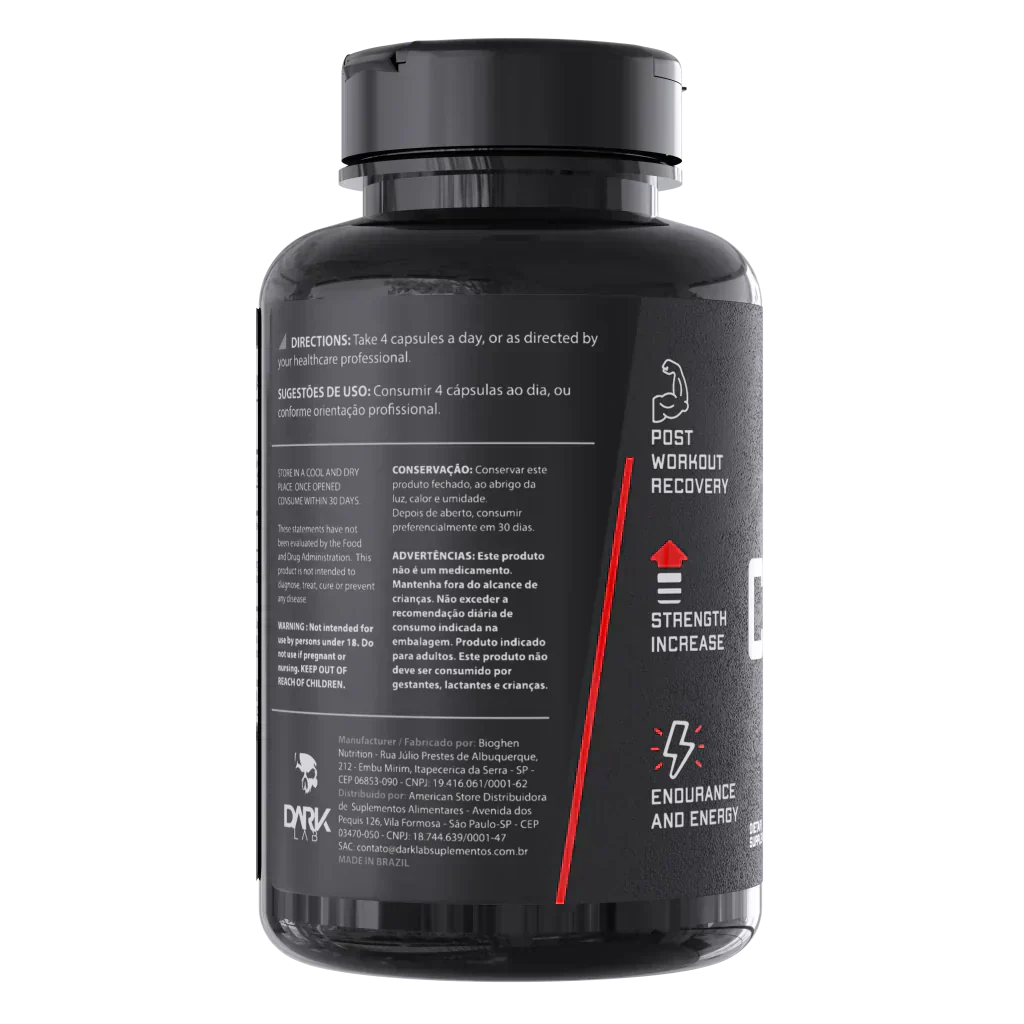 Creatina Pura 120 Capsulas Dark Lab