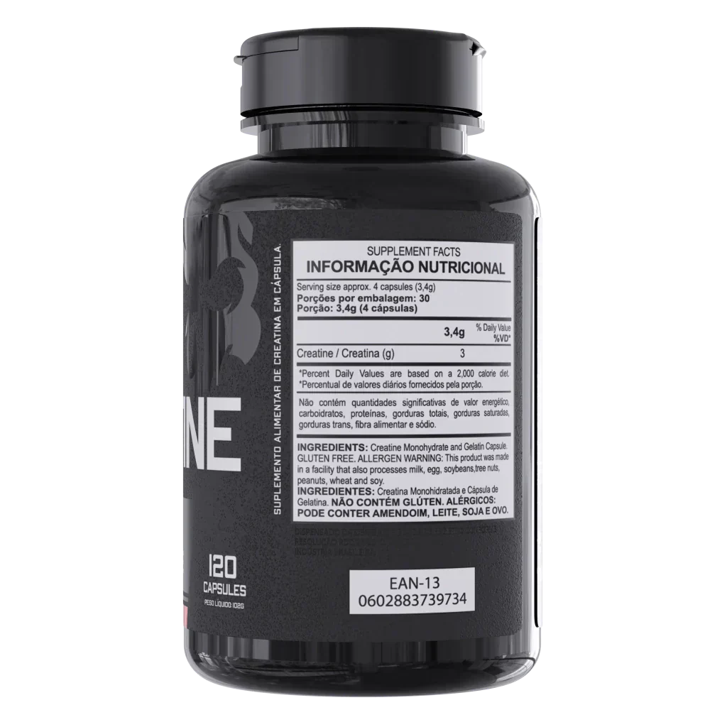 Creatina Pura 120 Capsulas Dark Lab