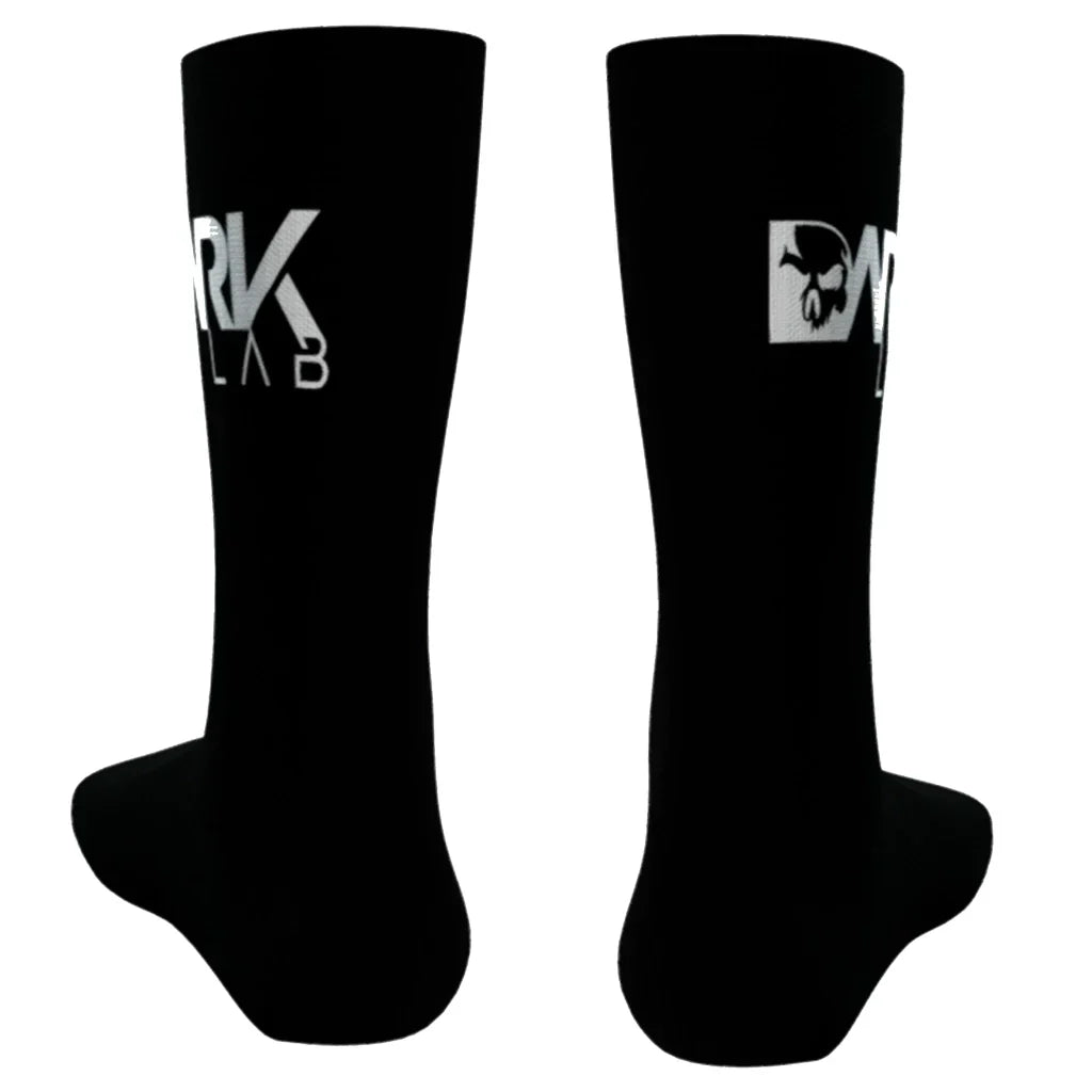 Pares De Meia Cano Alto Preta Dark Lab